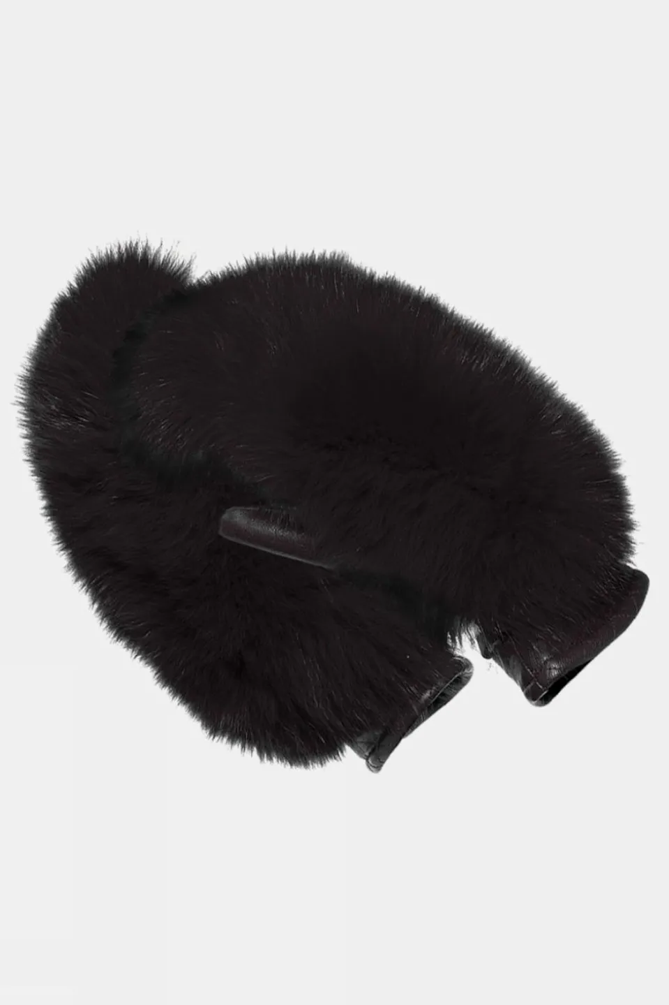 Womens Hill Faux Fur Mittens