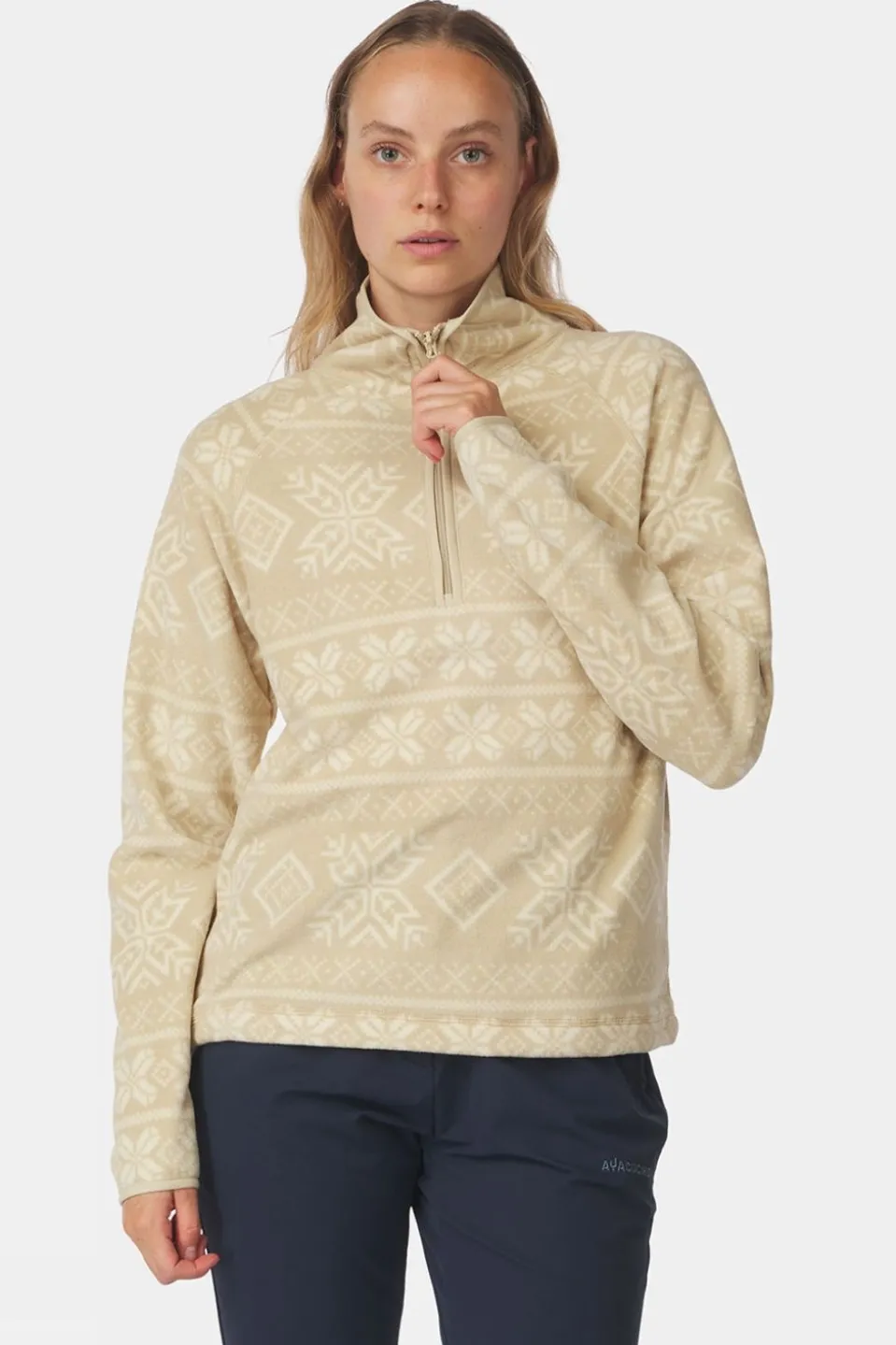 Womens Inverno Printed Half Zip Fleece