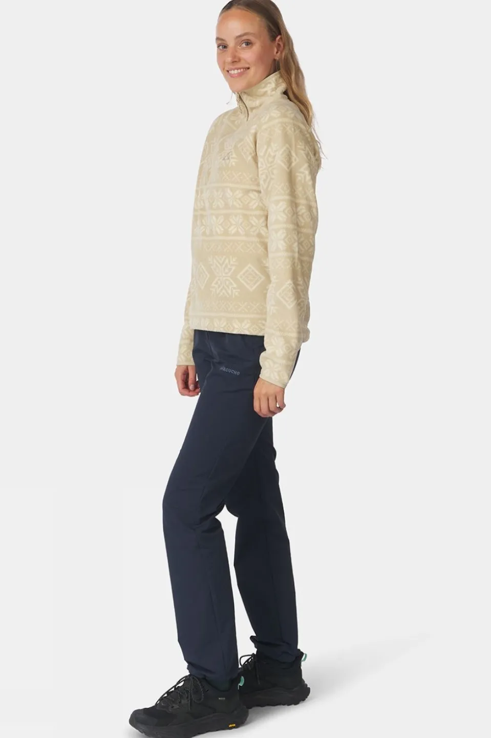 Womens Inverno Printed Half Zip Fleece