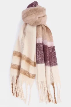 Womens Isla Tartan Boucle Scarf