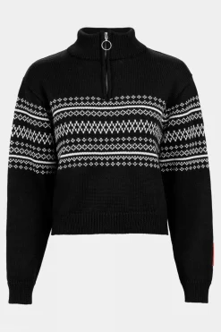 Womens K-2 Ski Half Zip Knitted Sweater