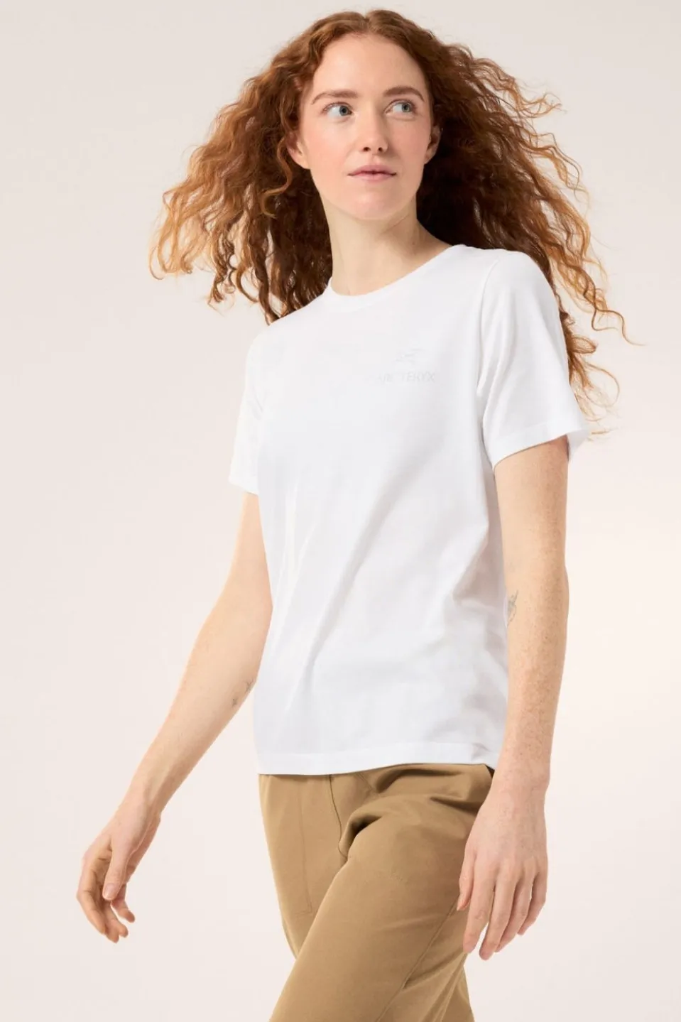 Womens Kragg SL Cotton Emblem Crew T-Shirt