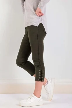 Womens Lace-up Moleskin Pants