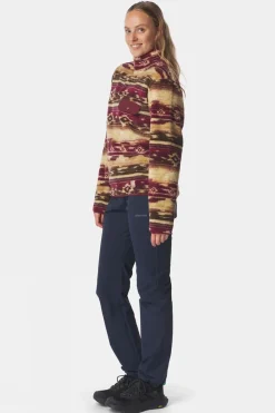 Womens Leiria Printed Snap Half Zip Fleece