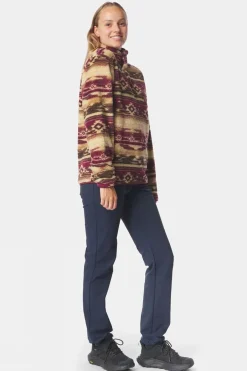 Womens Leiria Printed Snap Half Zip Fleece