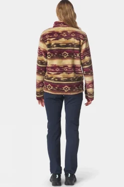 Womens Leiria Printed Snap Half Zip Fleece
