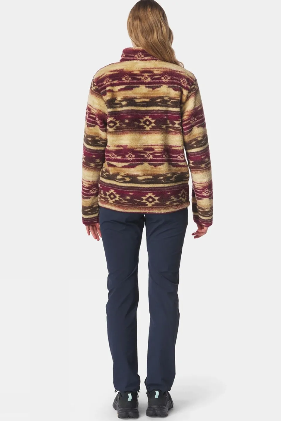 Womens Leiria Printed Snap Half Zip Fleece