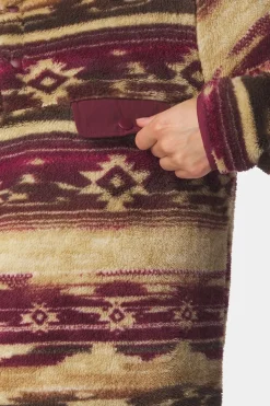 Womens Leiria Printed Snap Half Zip Fleece