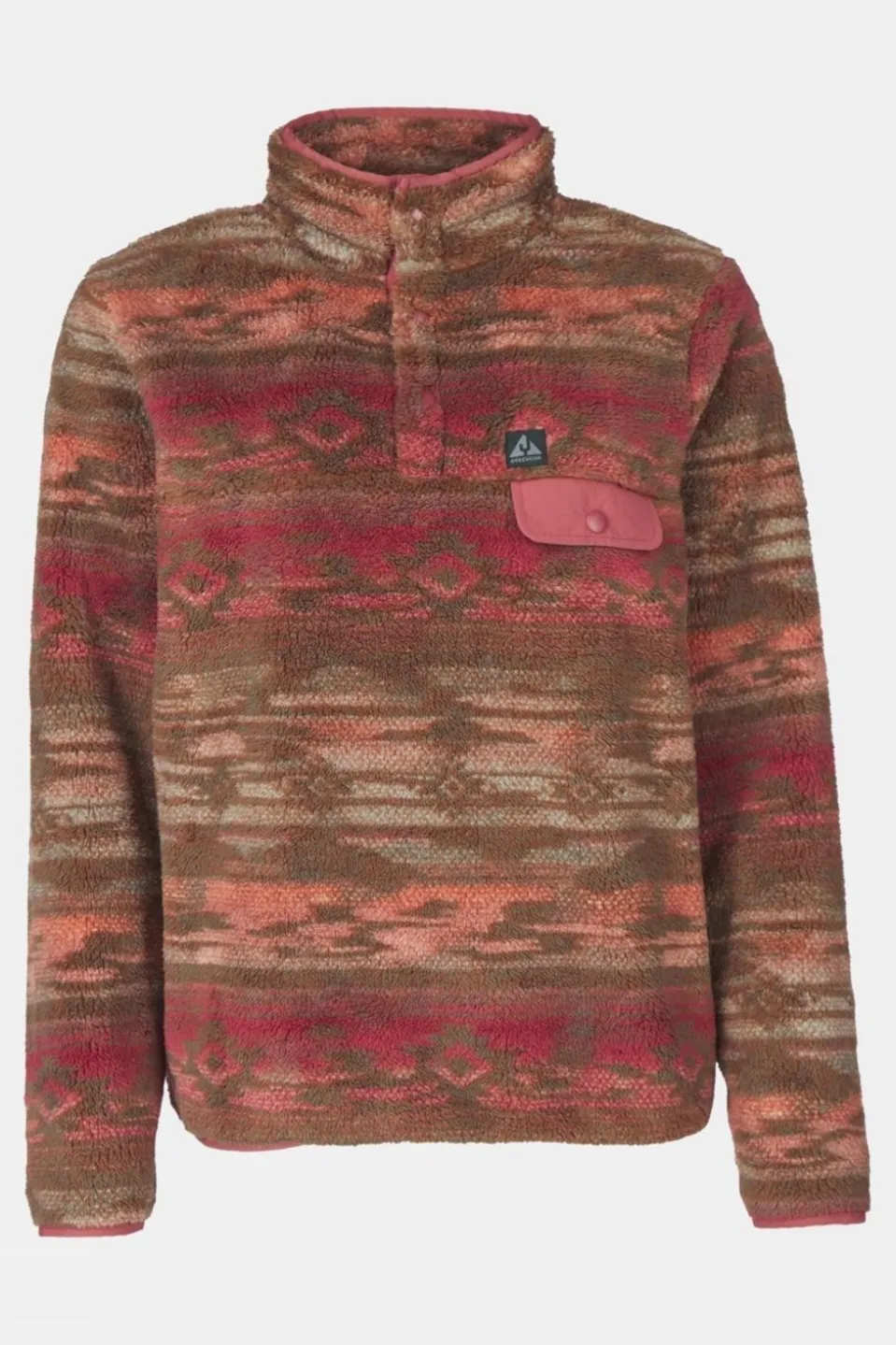 Womens Leiria Printed Snap Half Zip Fleece