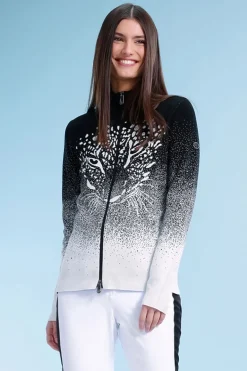 Womens Leopard Knit Ski Jacket