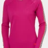 Womens Lifa Active Stripe Crew Base Layer Top