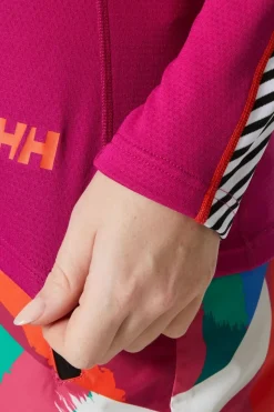 Womens Lifa Active Stripe Crew Base Layer Top