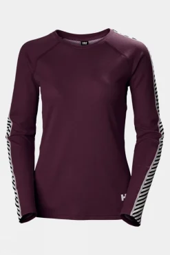 Womens Lifa Active Stripe Crew Base Layer Top