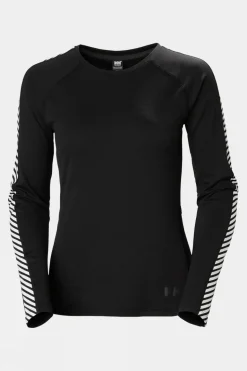 Womens Lifa Active Stripe Crew Base Layer Top
