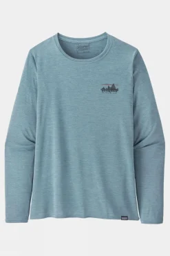 Womens Long Sleeve Capilene Cool Daily Graphic T-Shirt