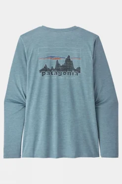 Womens Long Sleeve Capilene Cool Daily Graphic T-Shirt