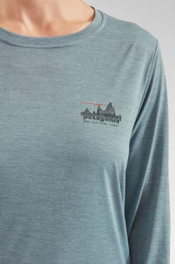 Womens Long Sleeve Capilene Cool Daily Graphic T-Shirt