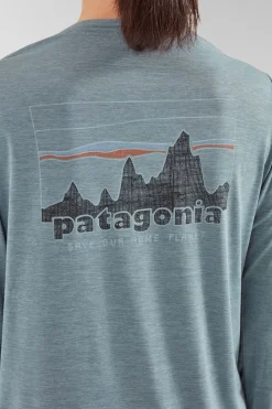 Womens Long Sleeve Capilene Cool Daily Graphic T-Shirt