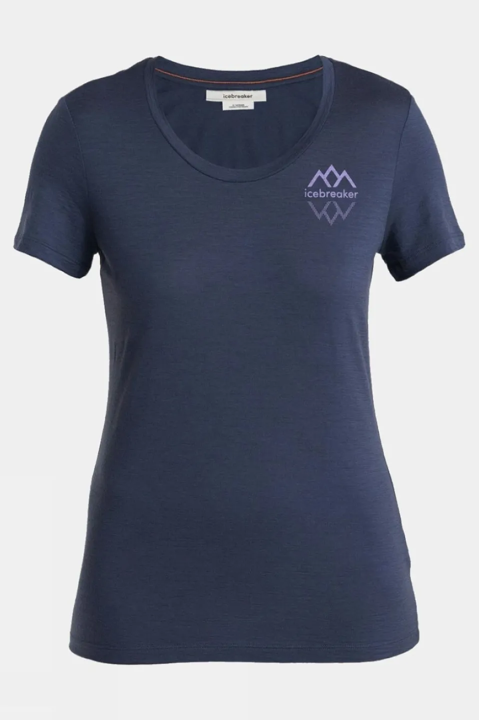 Womens Merino 150 Tech Lite III Scoop T-Shirt - Icebreaker Logo Reflections