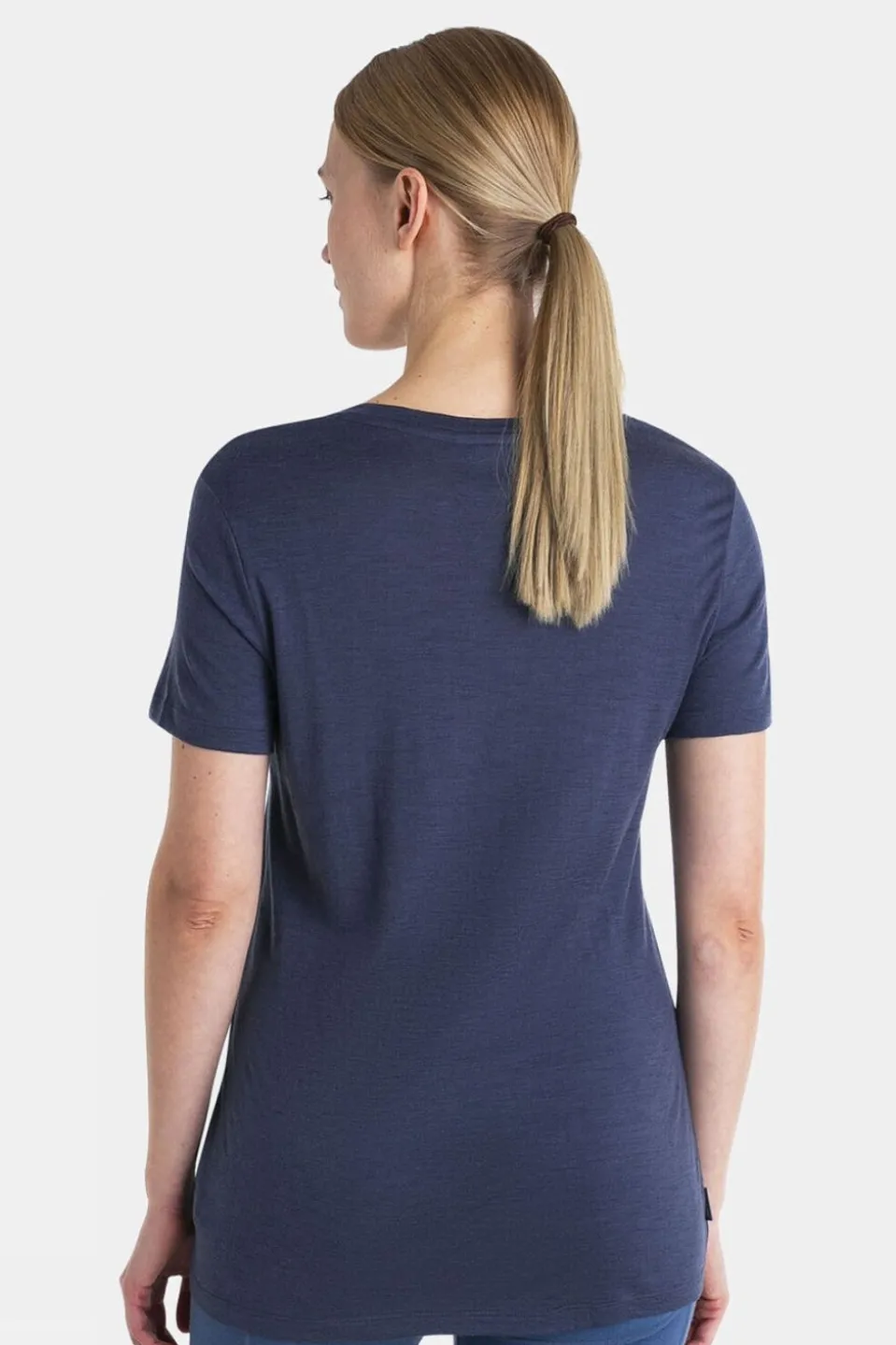 Womens Merino 150 Tech Lite III Scoop T-Shirt - Icebreaker Logo Reflections