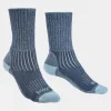 Womens Midweight Merino Comfort Crew Socks