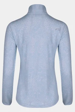 Womens Motion Print Half-Zip Midlayer