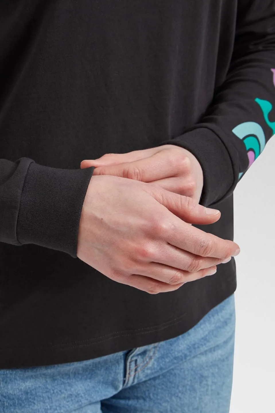 Womens Papercut Recycled Cotton Long Sleeve T-Shirt