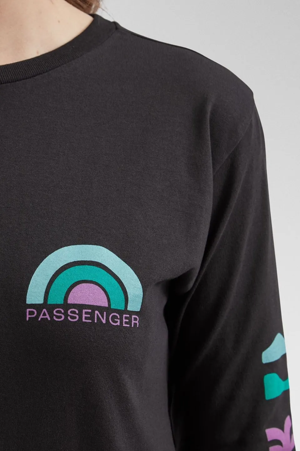 Womens Papercut Recycled Cotton Long Sleeve T-Shirt