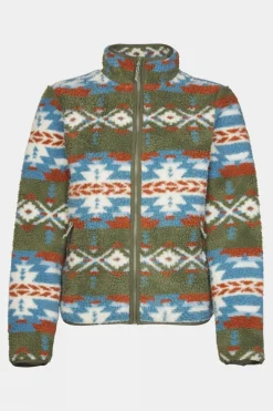 Womens Peniche Jaquard Full Zip Fleece