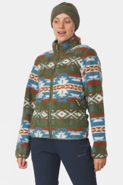 Womens Peniche Jaquard Full Zip Fleece