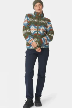 Womens Peniche Jaquard Full Zip Fleece