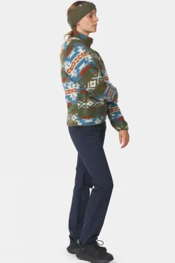 Womens Peniche Jaquard Full Zip Fleece