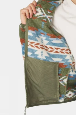 Womens Peniche Jaquard Full Zip Fleece