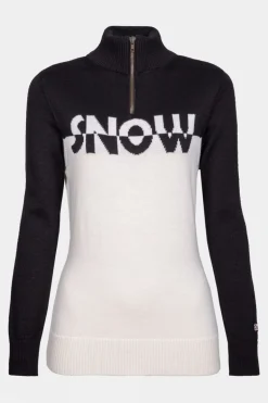 Womens Pepy Knit Half Zip Top