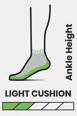 Womens Performance Hike Light Cushion Ankle Socks