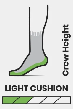 Womens Performance Hike Light Cushion Crew Socks