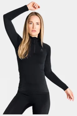 Womens Performance Warm Eco Half Zip Base Layer Top