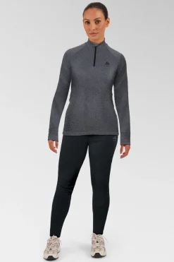 Womens Performance Warm Eco Half Zip Base Layer Top