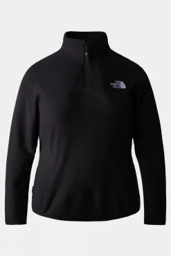 Womens Plus Size 100 Glacier Quarter Zip Fleece