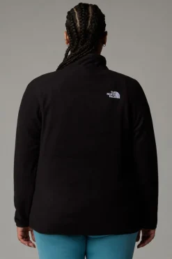 Womens Plus Size 100 Glacier Quarter Zip Fleece