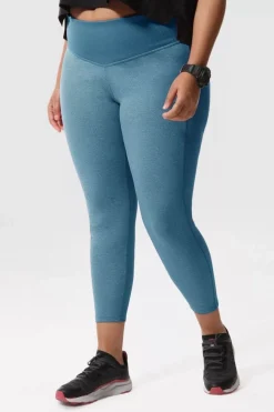 Womens Plus Size EcoActive Dune Sky 7/8 Leggings