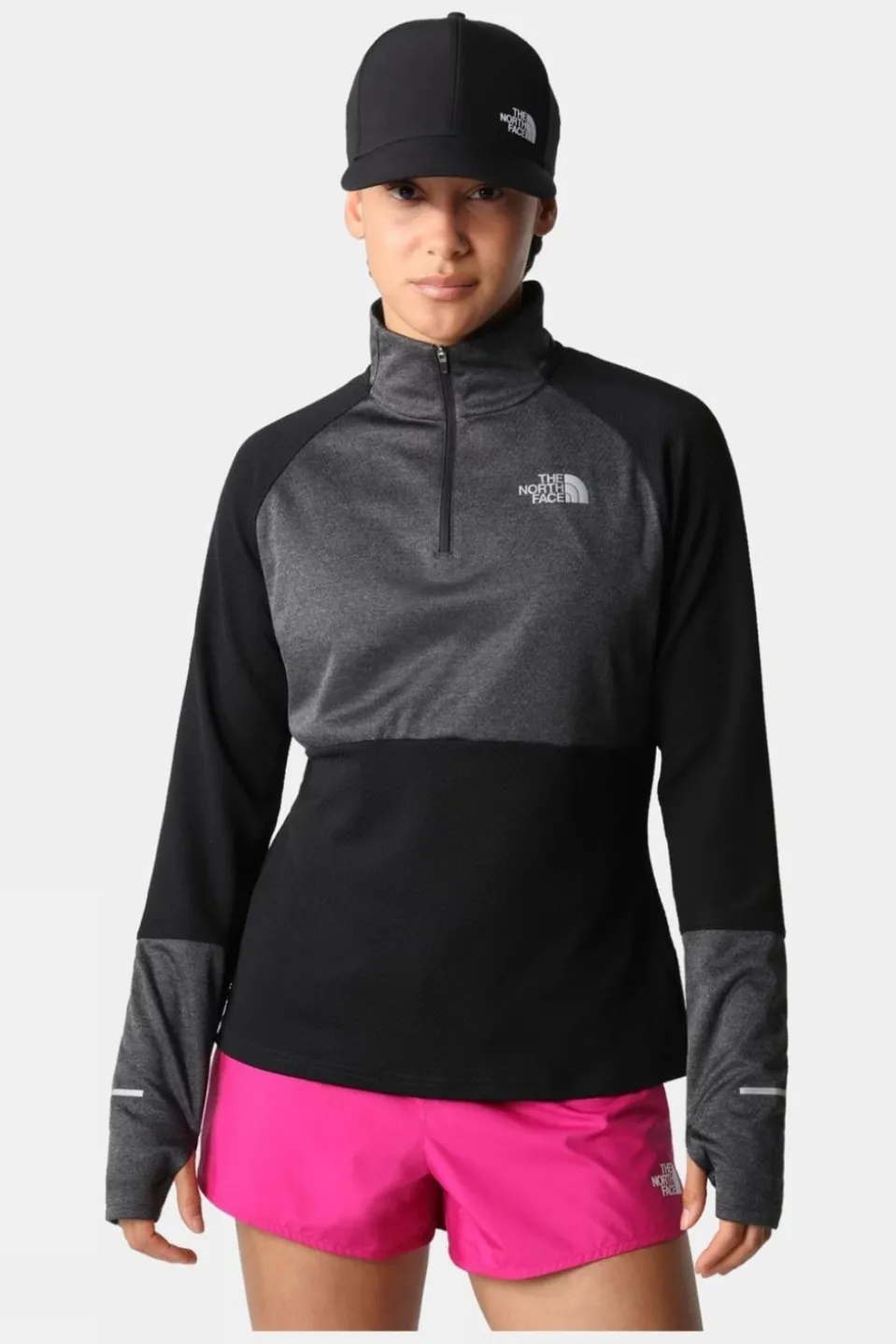 Womens Quarter Zip Run Fleece