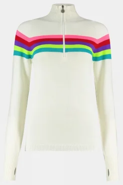 Womens Rainbow Merino Midlayer Top
