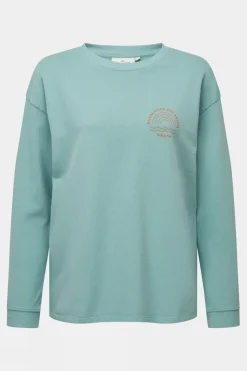 Womens Rainbow Recycled Cotton Oversized Sweatshirt