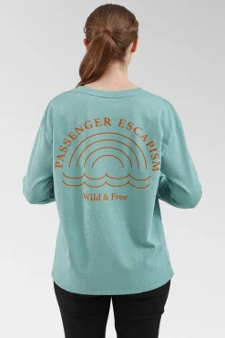 Womens Rainbow Recycled Cotton Oversized Sweatshirt