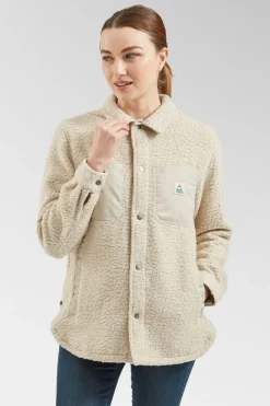 Womens Rappel Recycled Sherpa Oversized Shirt