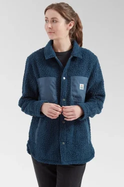 Womens Rappel Recycled Sherpa Oversized Shirt