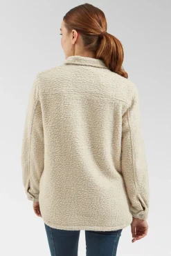 Womens Rappel Recycled Sherpa Oversized Shirt