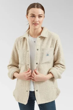 Womens Rappel Recycled Sherpa Oversized Shirt