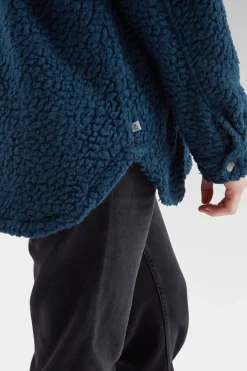 Womens Rappel Recycled Sherpa Oversized Shirt